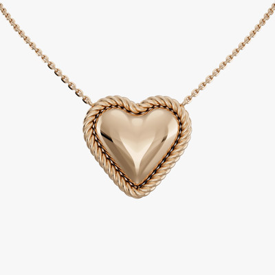 Chocolate Heart Gold Necklace